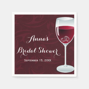 Serviettes Jetables Anneaux en verre à vin Mariage nuptiale