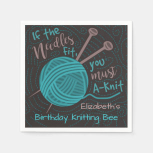 Serviettes Jetables Anniversaire de la fête des abeilles Tricot  Fil 