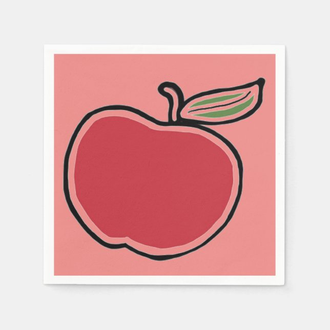 Serviettes Jetables Apple (Devant)