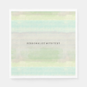 Serviettes Jetables Aquarelle bleu-bleu