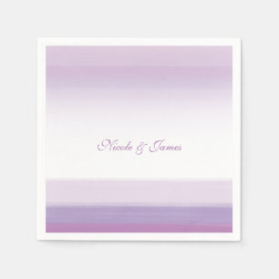 Serviettes Jetables Aquarelle violette Lavande Élégante serviettes de 