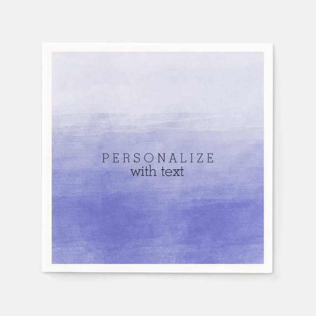 Serviettes Jetables Aquarelle violette Ombre (Devant)