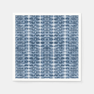Serviettes Jetables Aquarelle X-Ray Shibori Stripe Cocktail Serviettes
