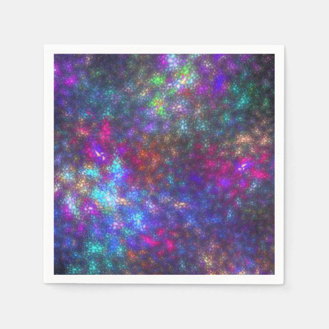 Serviettes Jetables Arc arc-en-ciel fractal (Devant)