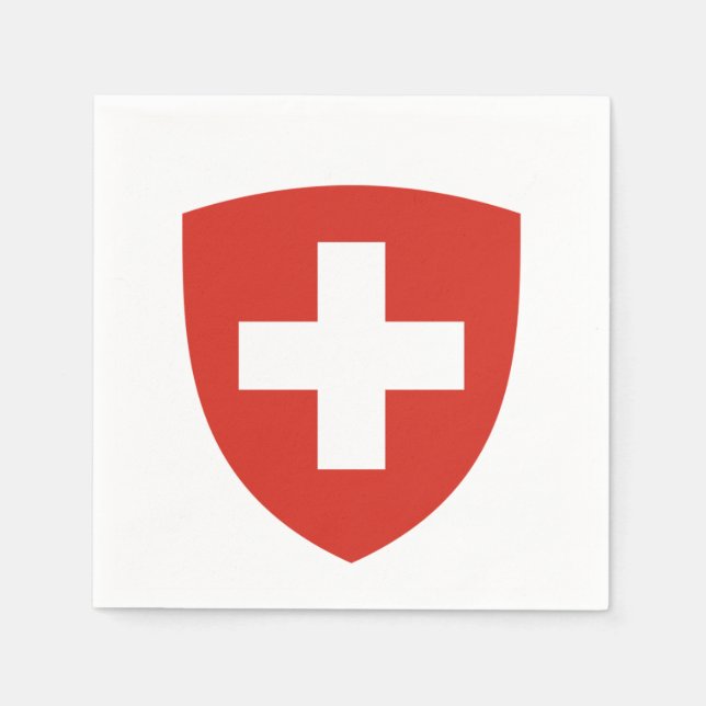 Serviettes Jetables Armoiries de Suisse (Devant)