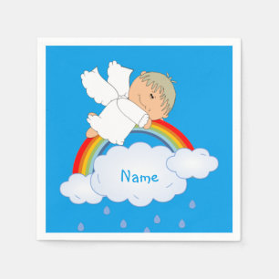 Serviettes Jetables Baby Boy Douche Anniversaire Soirée mignonne Angel