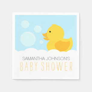 Serviettes Jetables Baby shower de bain en caoutchouc jaune