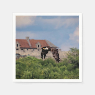 Serviettes Jetables Bald Eagle en passant par Fort Ticondéroga
