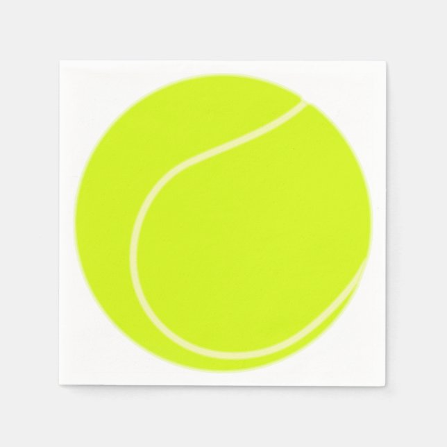 Serviettes Jetables Ball de tennis (Devant)