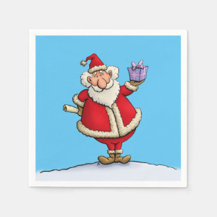 Serviettes Jetables bande dessinée drôle de Noël de la livraison de