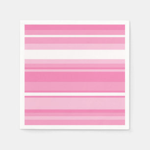 Serviettes Jetables Bandes roses