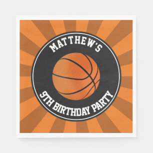 Serviettes Jetables Basketball Party Papier déjeuner Napkins