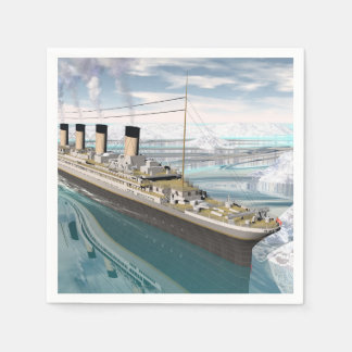 Serviettes Jetables Bateau Titanic - rendu 3D