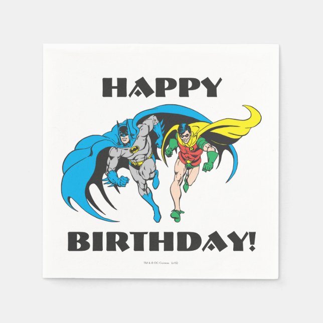 Serviettes Jetables Batman & Robin (Devant)