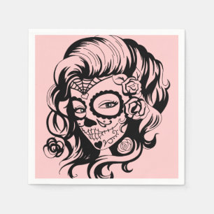 Serviettes Jetables Beauté de la Fête des Morts