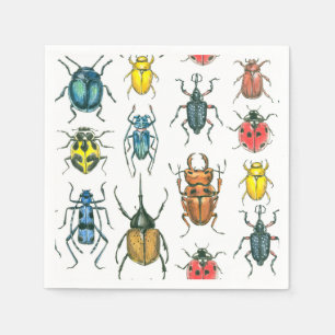 Serviettes Jetables Beetles