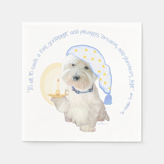 Serviettes Jetables Bleu (Devant)