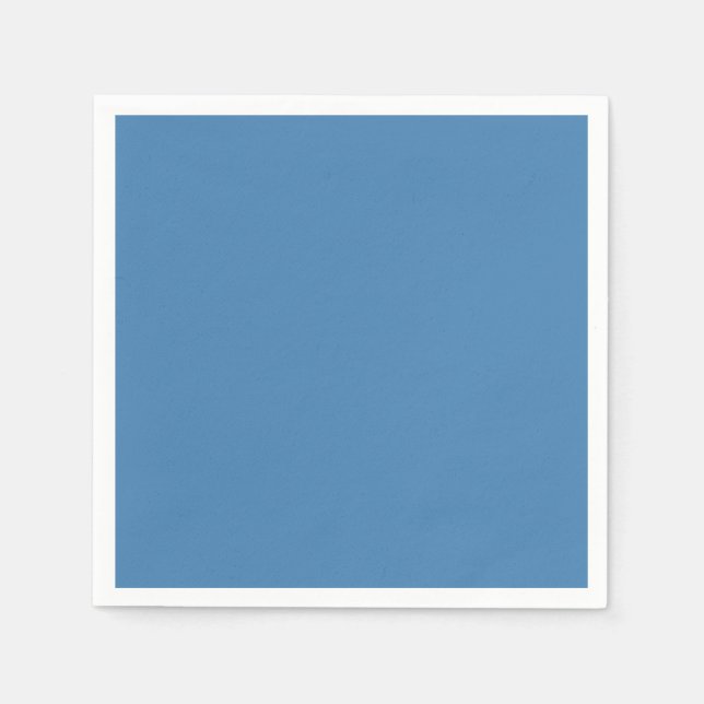 Serviettes Jetables Bleu acier (Devant)