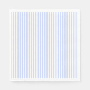 Serviettes Jetables Bleu pâle Ciel bleu et blanc