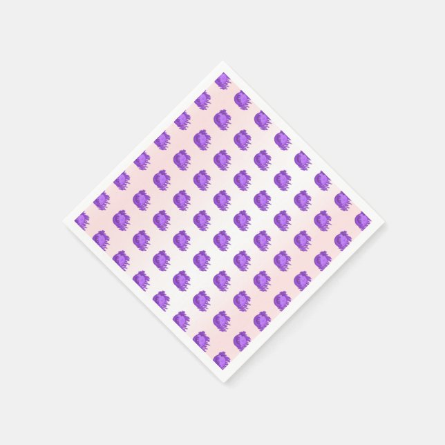 Serviettes Jetables Bleurres et crème ITD (Coin)