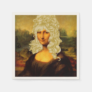 Serviettes Jetables Blonde Mona Lisa