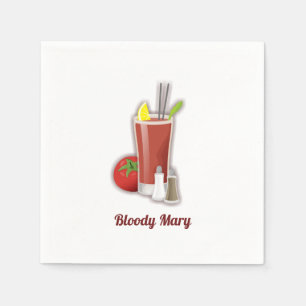 Serviettes Jetables Bloody Mary