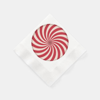 Serviettes Jetables Bonbon à la menthe poivrée