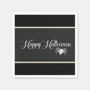 Serviettes Jetables Bonne typographie d'Halloween
