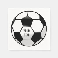 Boule de soccer personnalisée avec texte personnal
