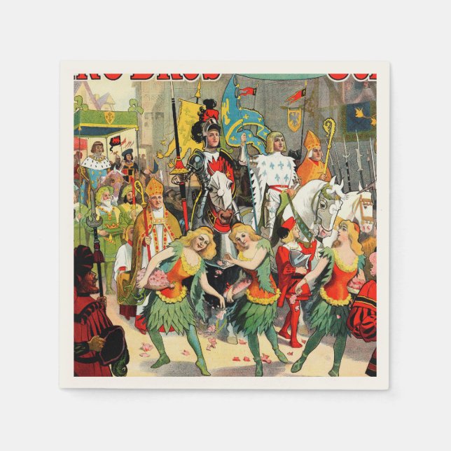 Serviettes Jetables Bros à anneaux : Jeanne d'Arc (Devant)