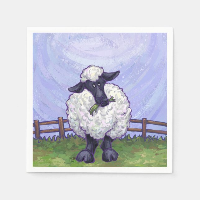 Serviettes Jetables Cadeaux et accessoires pour moutons (Devant)