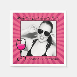 Serviettes Jetables Cadre Bachelorette personnalisé