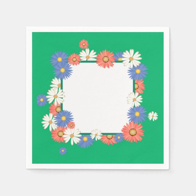 Serviettes Jetables Cadre de flux (Devant)