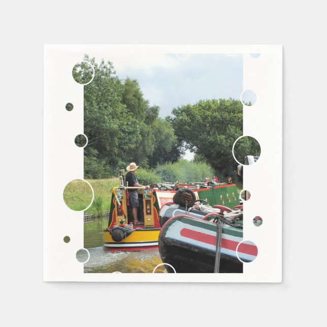 SERVIETTES JETABLES CANAUX (Devant)