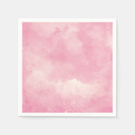 Serviettes Jetables Candy en coton rose Aquarelle Mariage Table Napkin