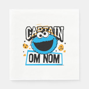 Serviettes Jetables Capitaine Cookie Monster