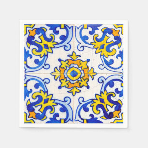 Serviettes Jetables Carreaux d'art Azulejo