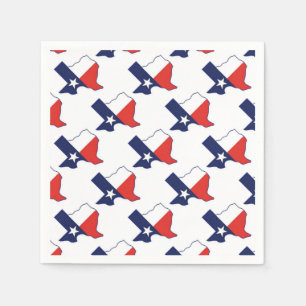 SERVIETTES JETABLES CARTE DU TEXAS