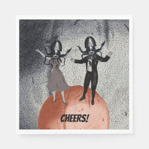 Serviettes Jetables Célébration de la danse Alien