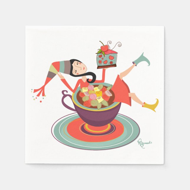 Serviettes Jetables Célébration de la vie (Devant)