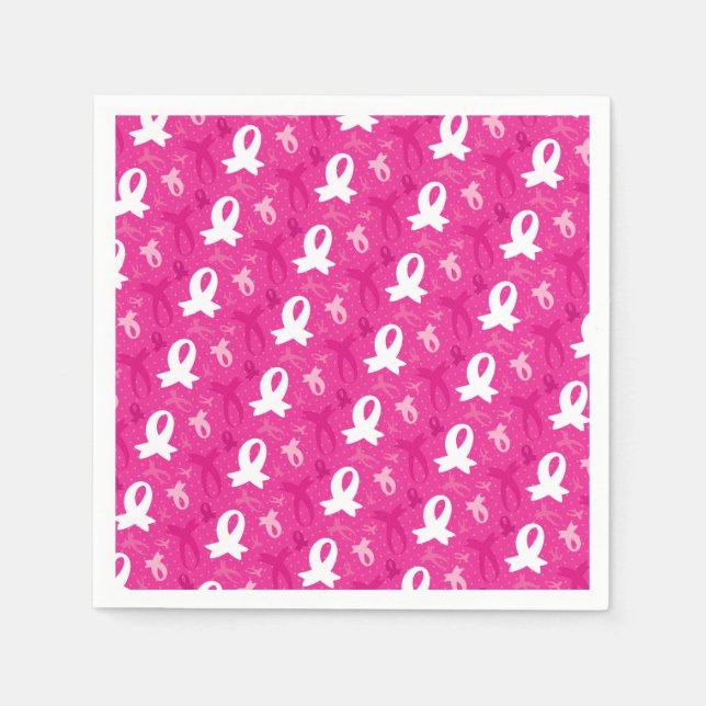 Serviettes Jetables Célébrer l'événement rose (Devant)