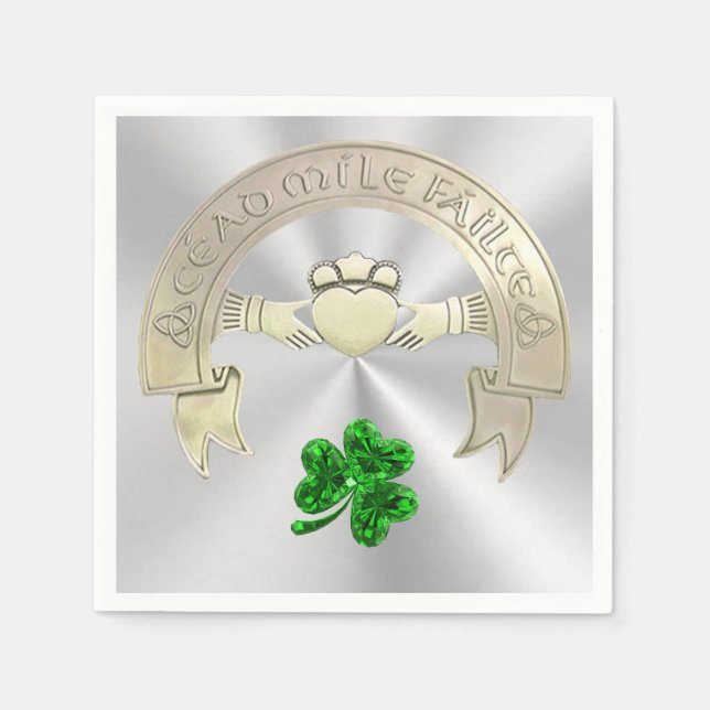 Serviettes Jetables Cent Mille Salutations (Devant)