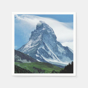 Serviettes Jetables Cervin, Alpes