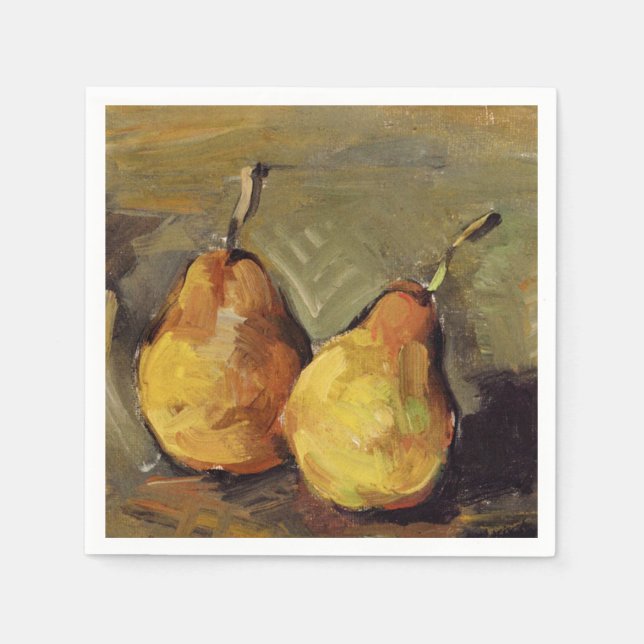 Serviettes Jetables Cezanne - Deux poires (Devant)