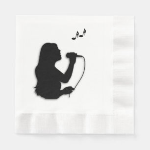 Serviettes Jetables Chanteuse