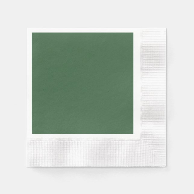 Serviettes Jetables Chasseur Green Standard Cocktail Papier Napkin (Devant)