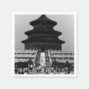 Serviettes Jetables Chine Ancienne Pékin Temple du Ciel 1970