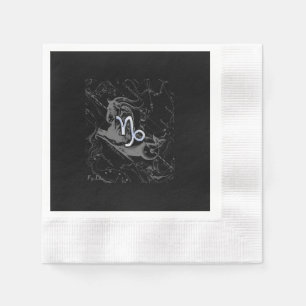 Serviettes Jetables Chrome Style Capricorn Zodiac Connexion Hevelius