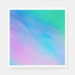 Serviettes Jetables Ciel Arc-en-ciel Féminin Doux