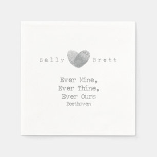 Serviettes Jetables Citation Beethoven Napkin